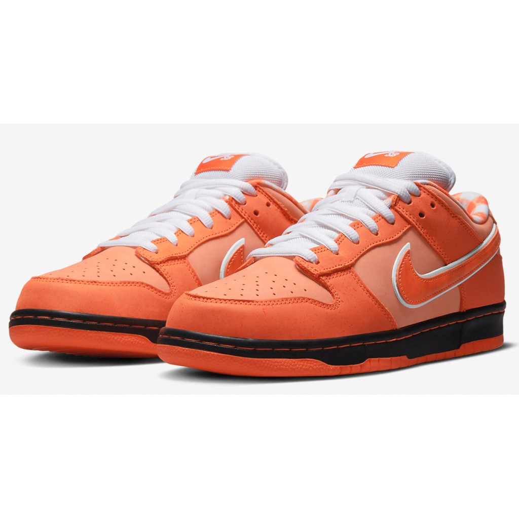 Orange shop box dunks